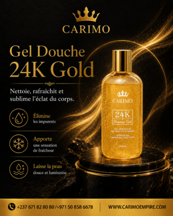 GEL DE DOUCHE TEINT D'OR 24K CARIMO