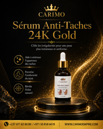 SERUM ANTI TACHE TEINT D'OR 24K CARIMO