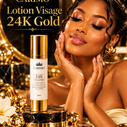 LOTION DE VISAGE TEINT D'OR 24K CARIMO