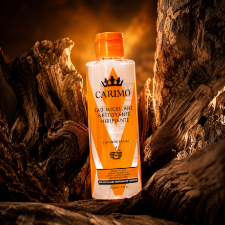 Eau Micellaire CARIMO – Nettoyant Doux Visage, Démaquillant & Éclat