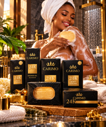 Gamme 24K Gold CARIMO – Soins Visage et Corps